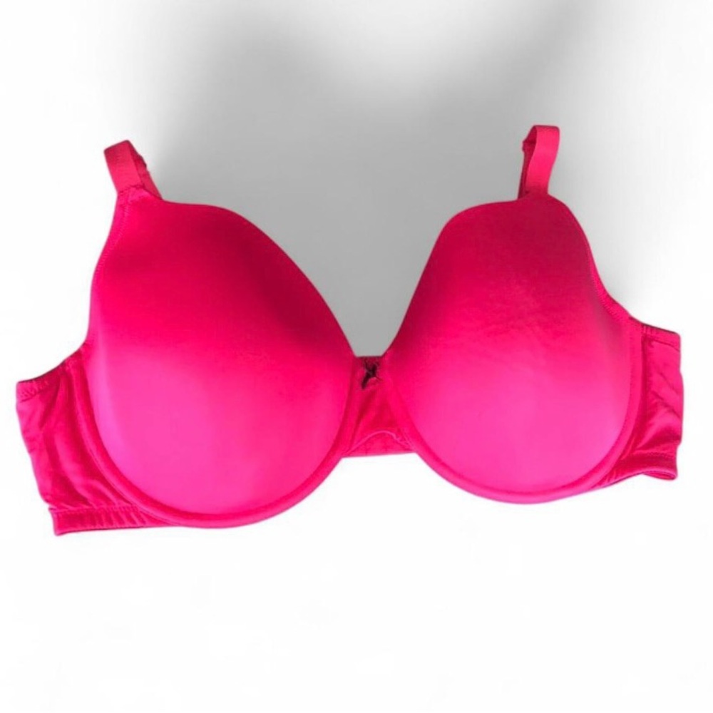 Cacique Lane Bryant 44DD Pink Lined T Shirt Underwire Bra.